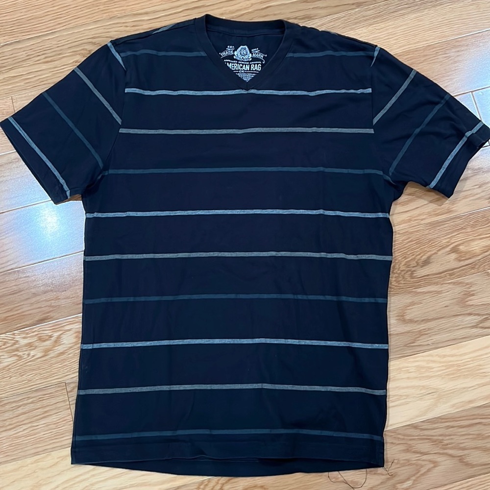 Men’s black Striped Tee Shirt